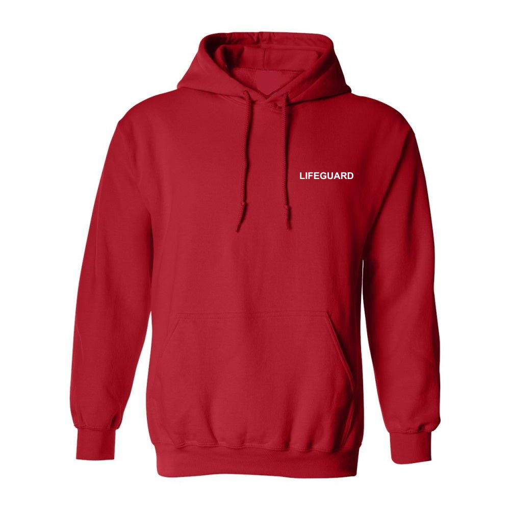 Lifeguard - Chandail molleton à capuchon (Kangourou/Hoodie) - Adulte - Rouge