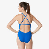 Speedo Solid CROSS BACK Endurance+ - Women's Training Swimwear - Royal blue