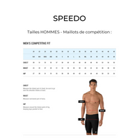 CNDF - Speedo Squared Endurance+ - Maillot de bain pour hommes - Marine