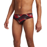 Speedo Brief PRECISION Endurance+ - Maillot de bain imprimé pour hommes - Rouge