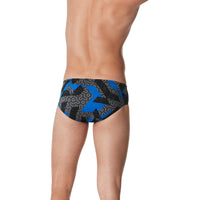 Speedo Brief RUSE BLOCKS Endurance+ - Maillot de bain imprimé pour hommes - Bleu