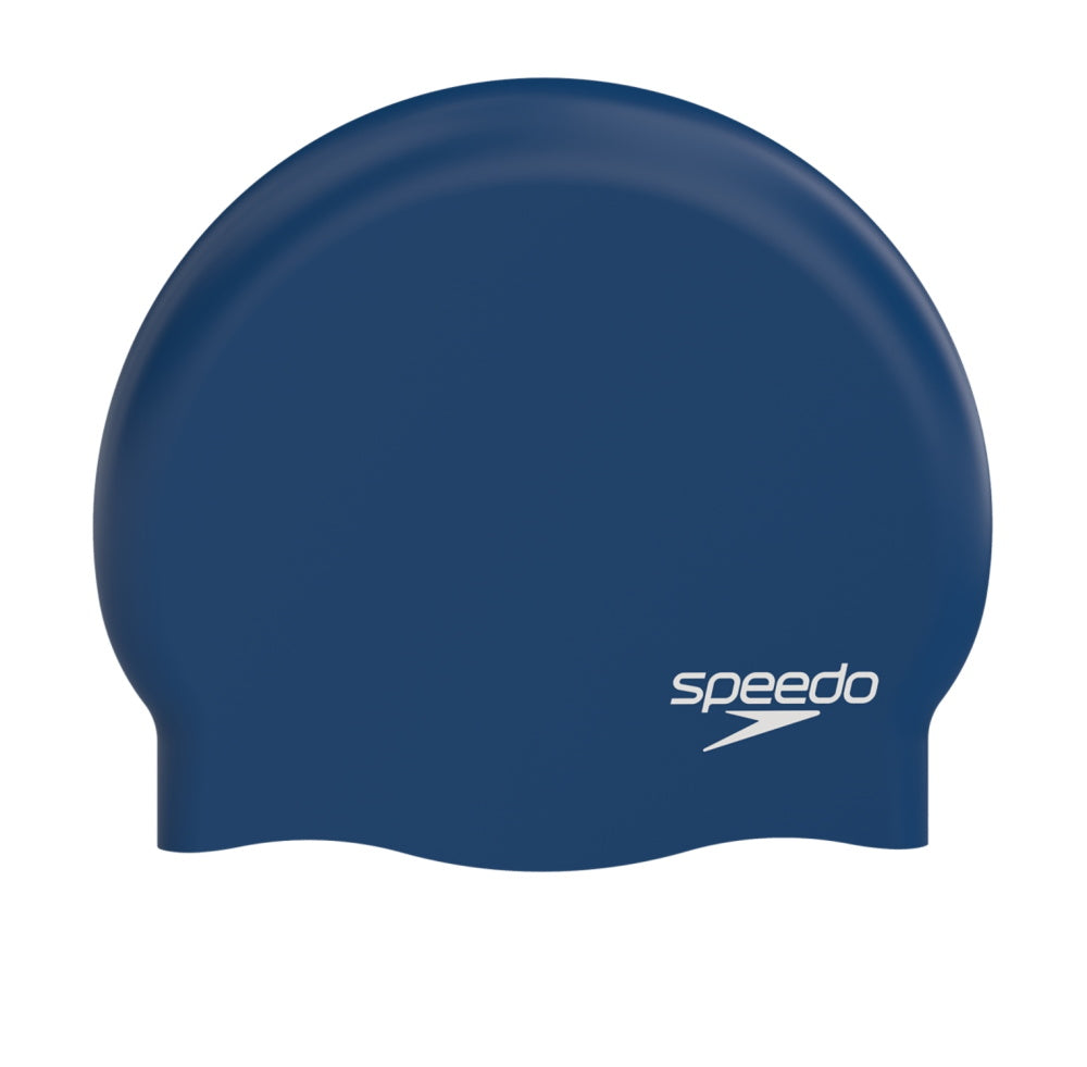 Casque de bain en silicone moulé Speedo Plain Moulded 3D pour l'entraînement de natation adulte.
