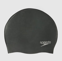 Casque de bain en silicone moulé Speedo Plain Moulded 3D pour l'entraînement de natation adulte.