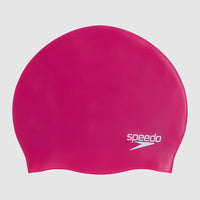Casque de bain en silicone moulé Speedo Plain Moulded 3D pour l'entraînement de natation adulte.