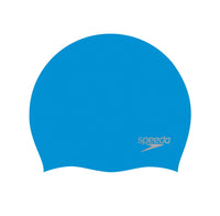 Casque de bain en silicone moulé Speedo Plain Moulded 3D pour l'entraînement de natation adulte.