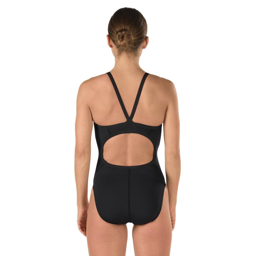 Speedo Solid FlyBack Endurance+ - Maillot d’entraînement pour femmes - Noir (006) de Speedo