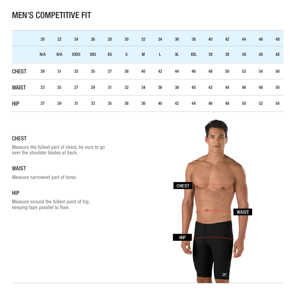 CASCI - Speedo Jammer Endurance+ - Maillot de bain masculin - Noir