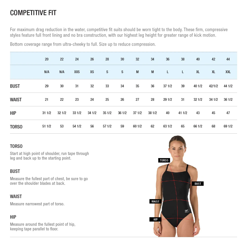 Speedo Solid Super Pro Back Endurance+ - Women's Training Swimwear - Black (001)