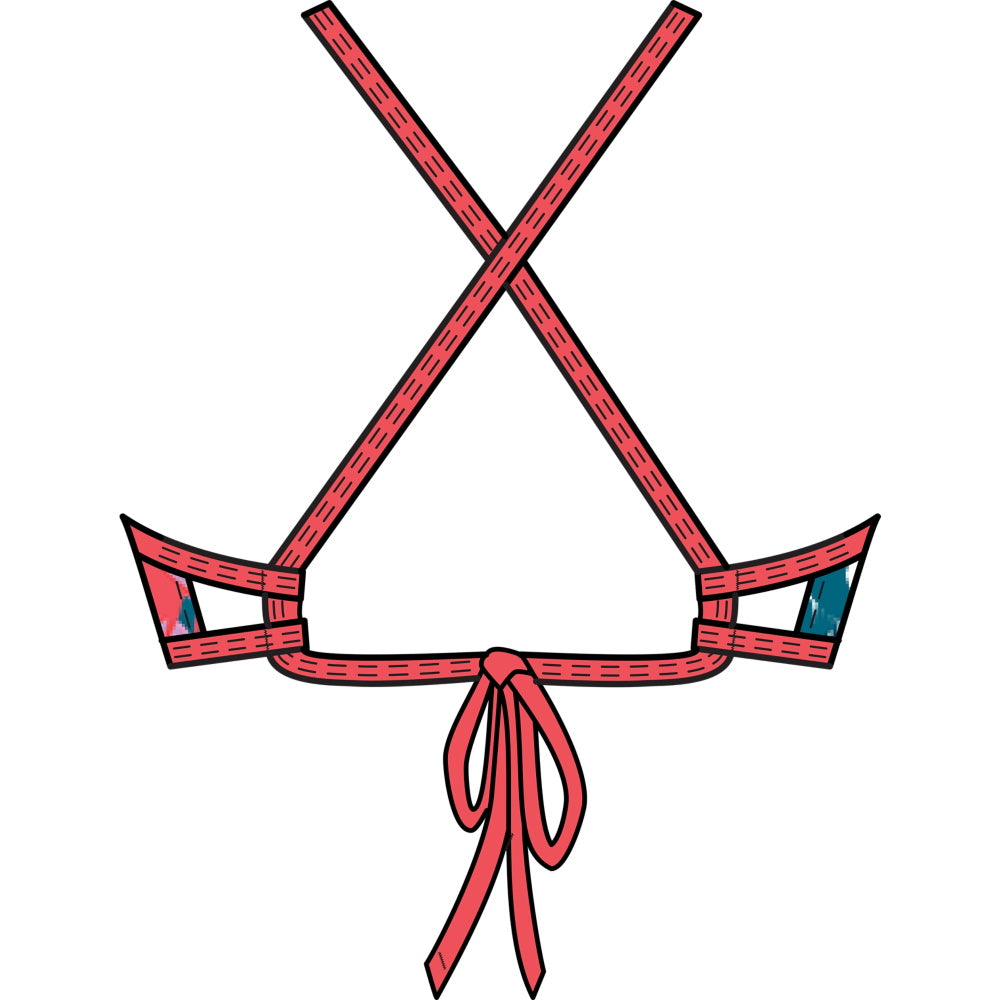 Speedo TIEBACK KeyHole Top Endurance - Haut de maillot pour femmes - SUMMER SCENIC+V