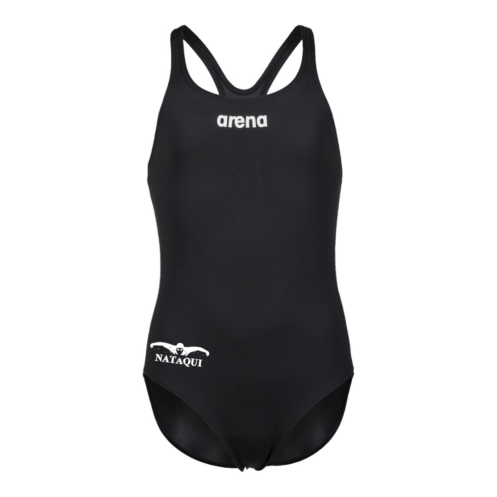 NATAQUI - Arena Swim Pro - Maillot d'entraînement pour filles - Noir