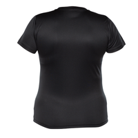 Short-sleeved technical sweater - Women - Black