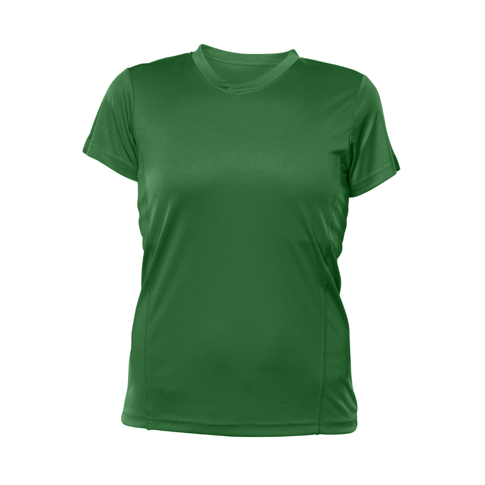 Short-sleeved technical sweater - Feminine - Sport green