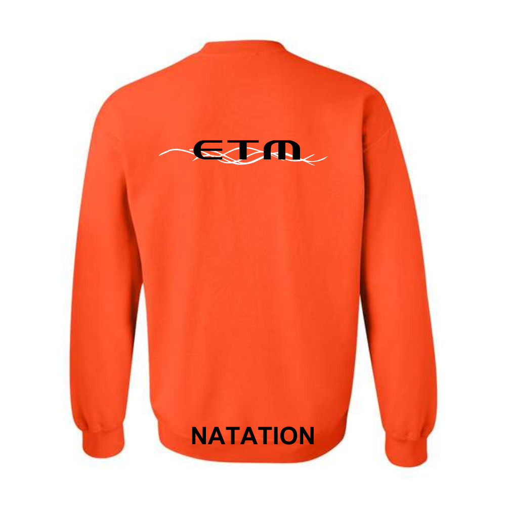 ETM - Chandail molleton (coton ouaté) - Adulte - Orange