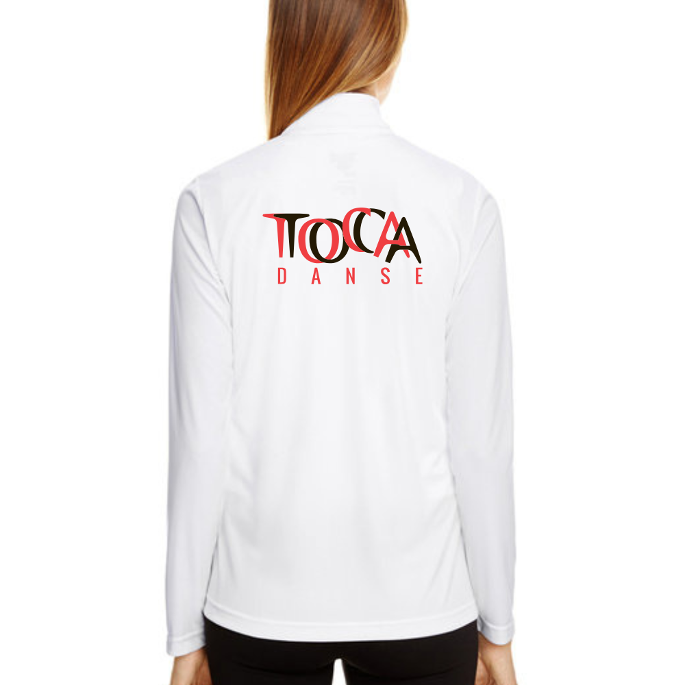 Toca Danse - Haut performance à quart de zip - Femme - Blanc