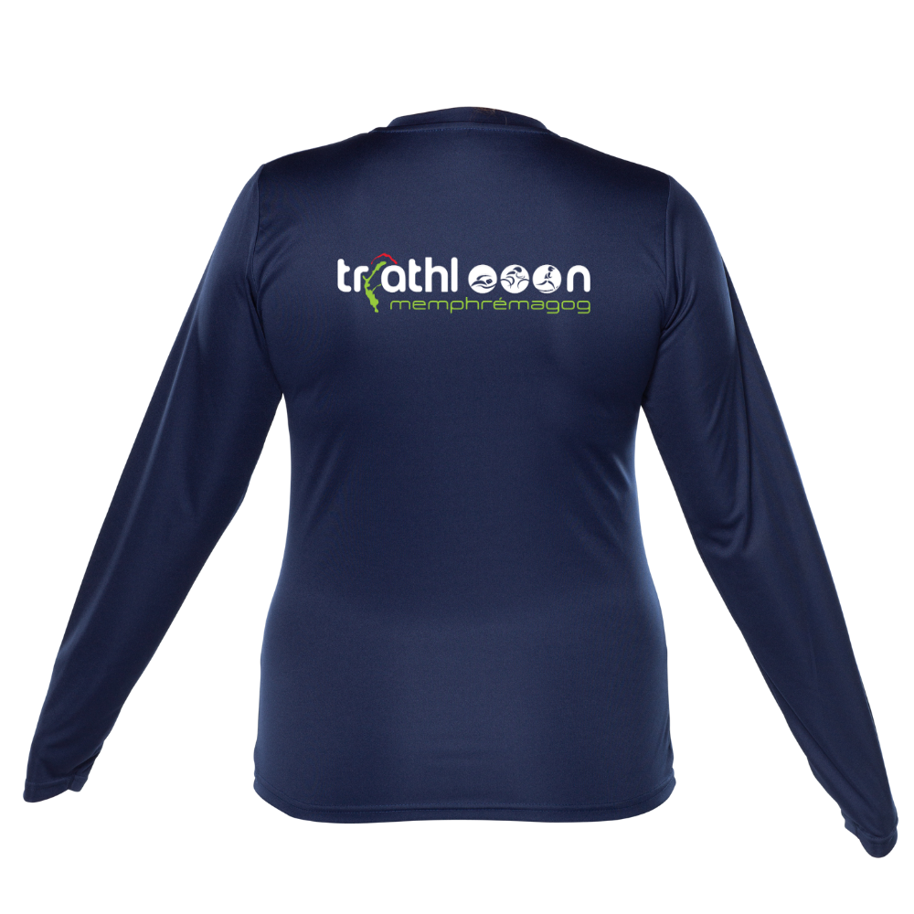 Triathlon Memphrémagog - Technical sweater, long sleeves - Women - Navy