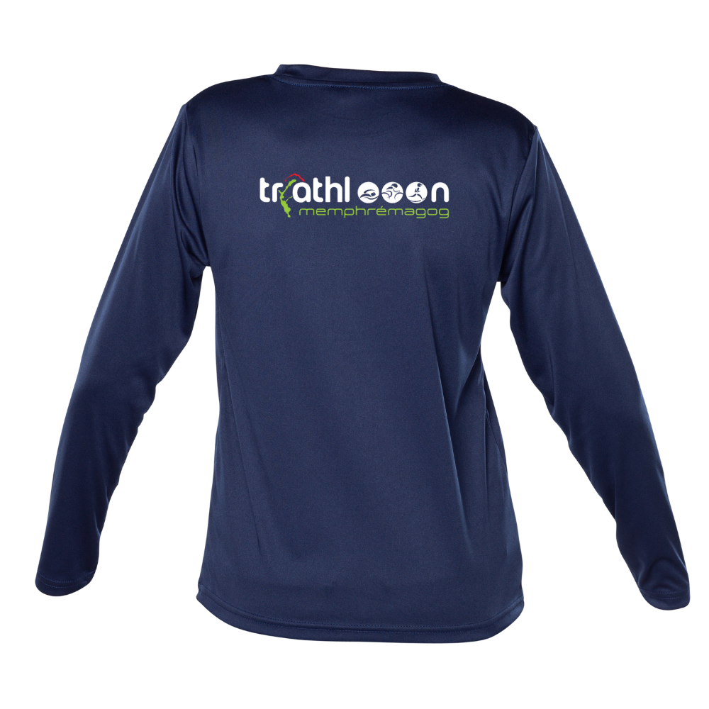 Triathlon Memphrémagog - Technical sweater, long sleeves - Juvenile - Navy