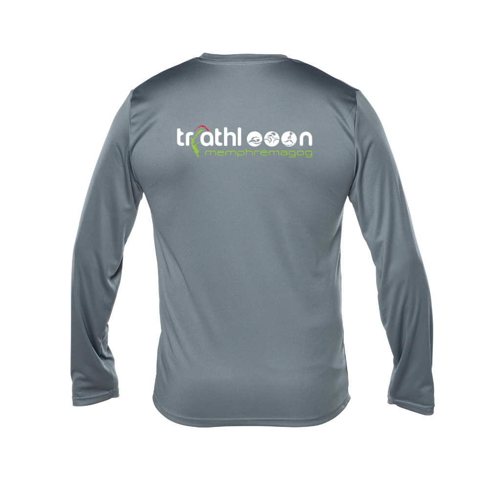 Triathlon Memphrémagog - Technical sweater, long sleeves - Male - Dark gray