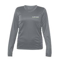 Triathlon Memphrémagog - Chandail technique, à manches longues - Féminin - Gris foncé