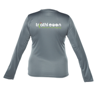 Triathlon Memphrémagog - Chandail technique, à manches longues - Féminin - Gris foncé