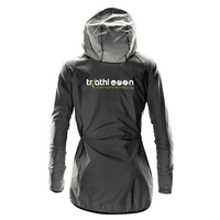 Triathlon Memphrémagog - Women's hooded windbreaker jacket - Dark gray
