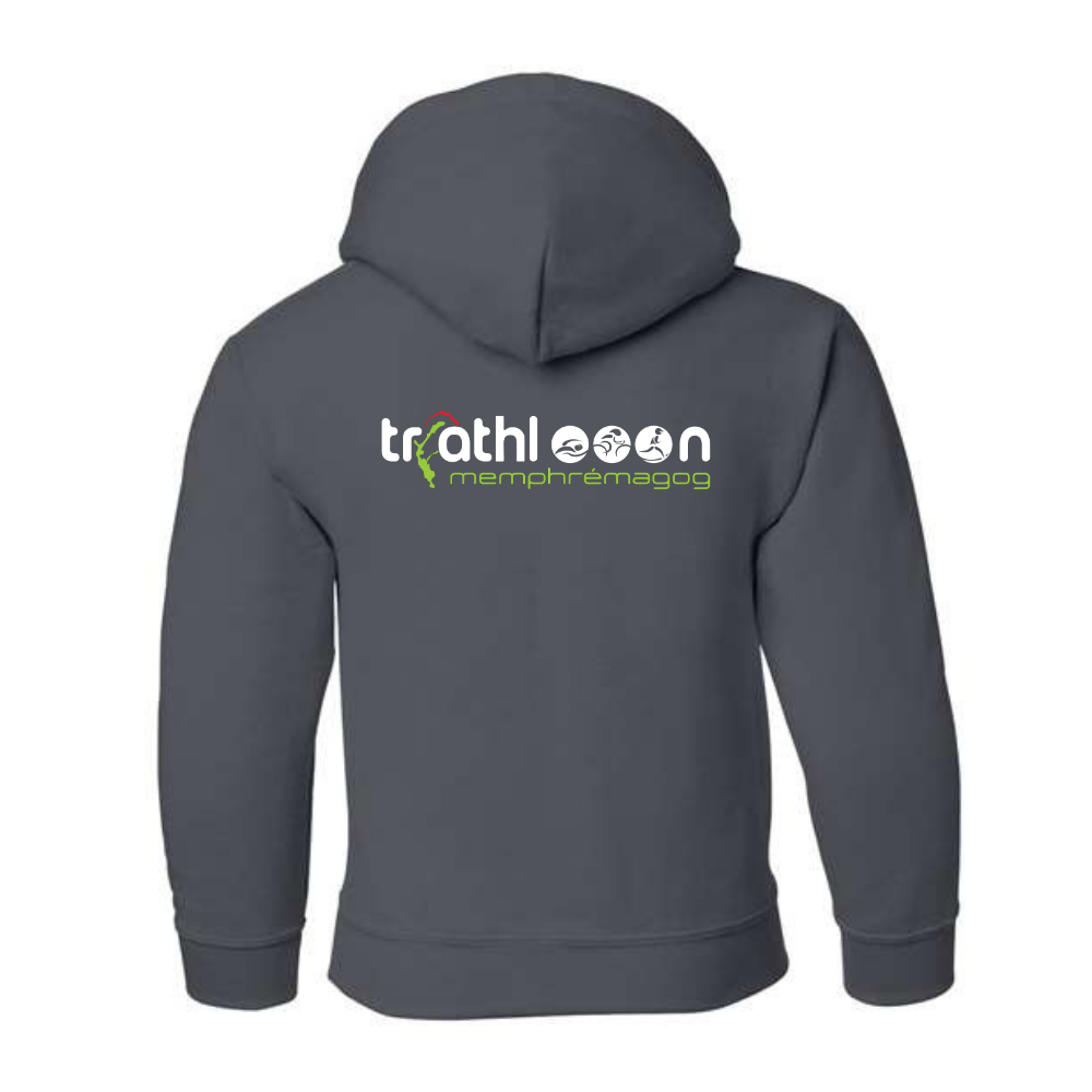 Triathlon Memphrémagog - Fleece hooded sweater (Kangaroo/Hoodie) - Juvenile - Charcoal