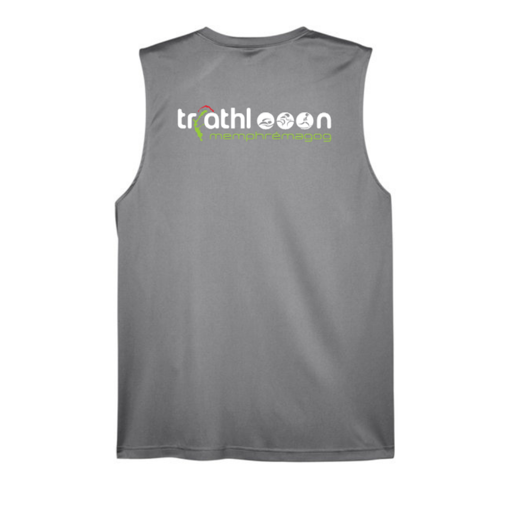 Triathlon Memphrémagog - Men's performance tank top - Graphite gray