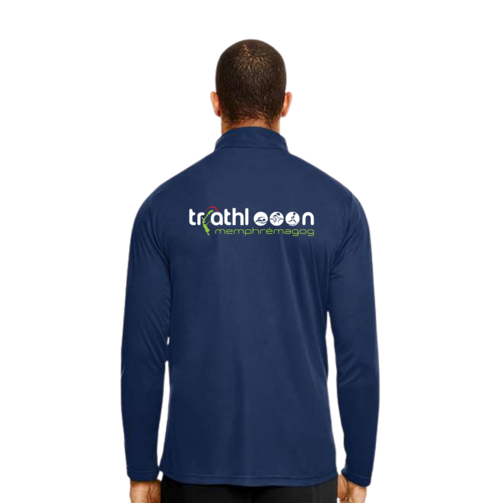 Triathlon Memphrémagog - Quarter-zip performance top - Men - Navy