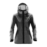 Triathlon Memphrémagog - Women's hooded windbreaker jacket - Dark gray