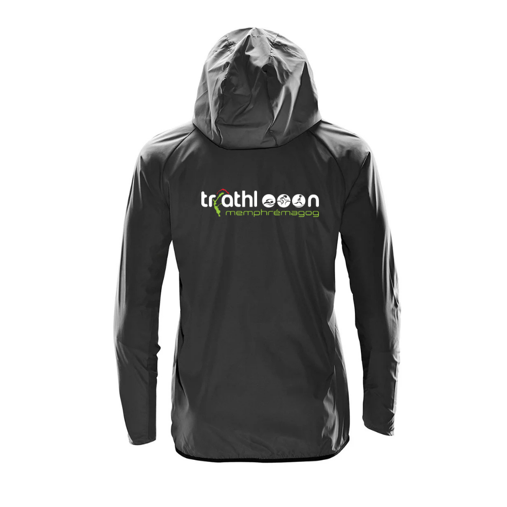 Triathlon Memphrémagog - Men's hooded windbreaker jacket - Dark gray