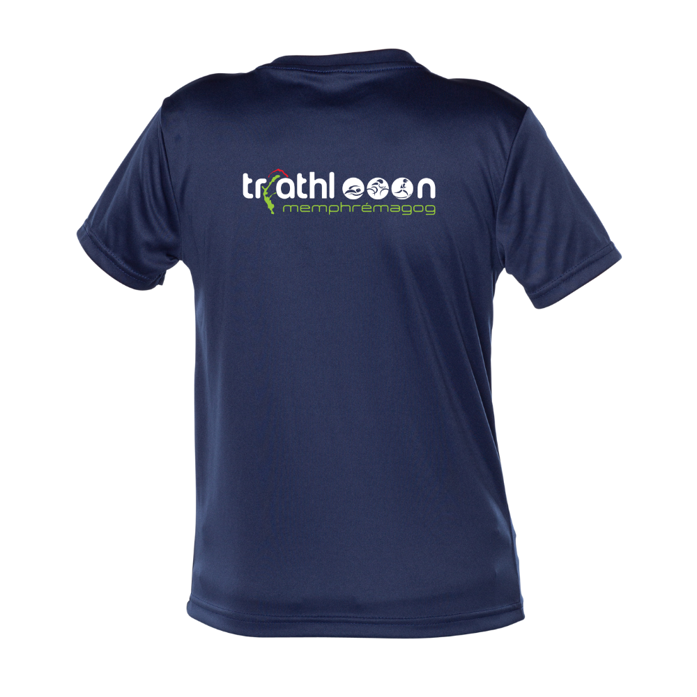 Triathlon Memphrémagog - Short-sleeved technical sweater - Child - Navy