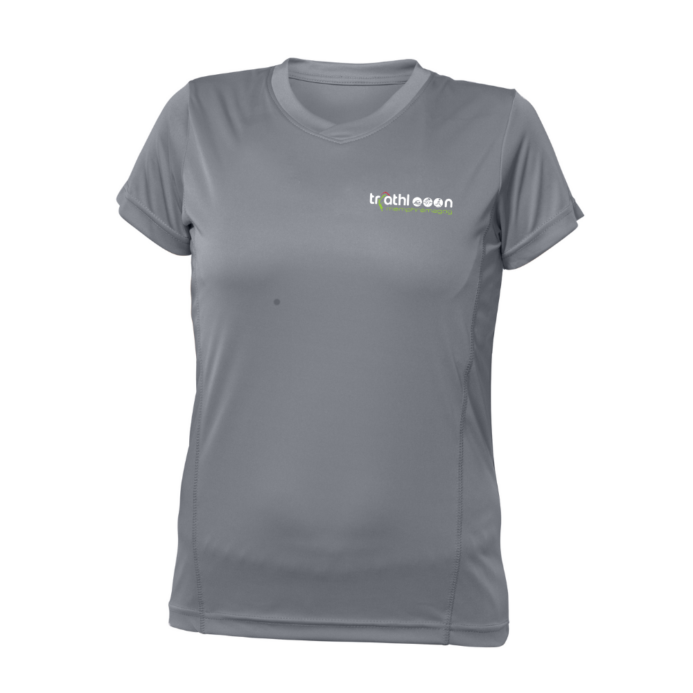 Triathlon Memphrémagog - Technical short-sleeved sweater - Women - Dark gray