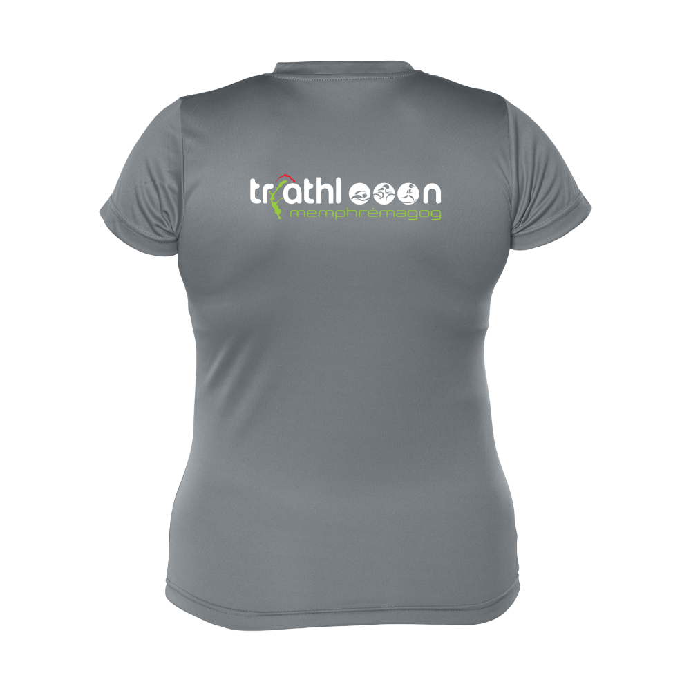 Triathlon Memphrémagog - Technical short-sleeved sweater - Women - Dark gray