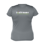 Triathlon Memphrémagog - Chandail technique à manches courtes - Féminin - Gris foncé
