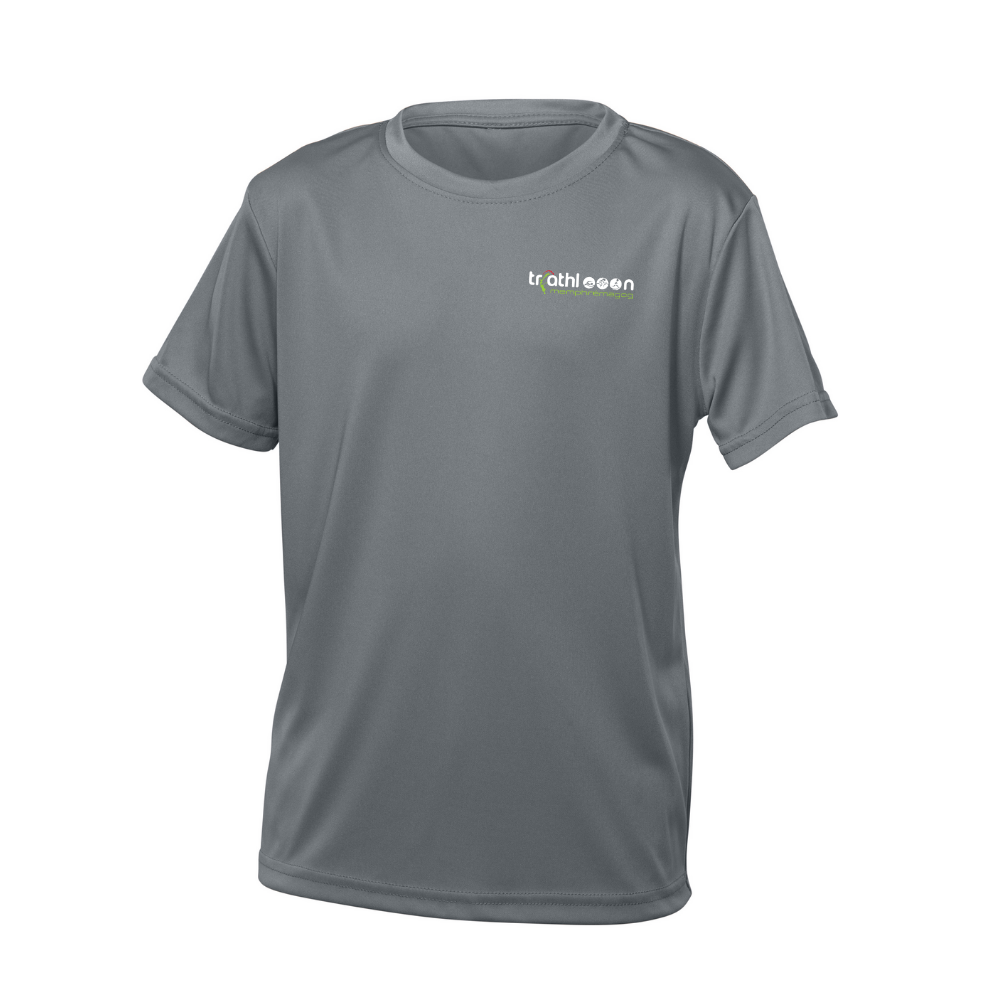 Triathlon Memphrémagog - Short-sleeved technical sweater - Child - Dark gray