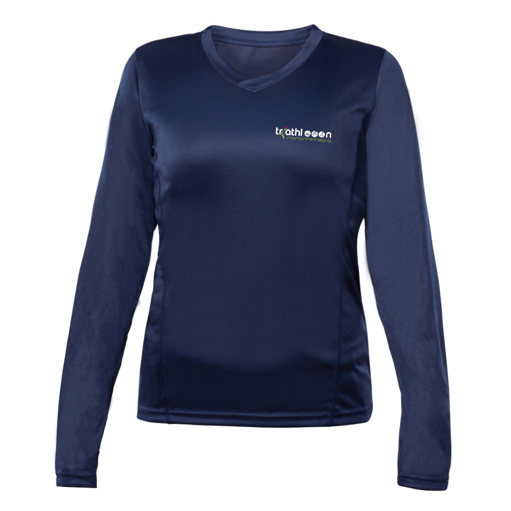 Triathlon Memphrémagog - Technical sweater, long sleeves - Women - Navy
