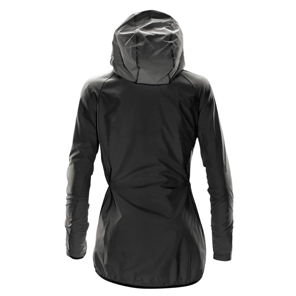 Triathlon Université de Montréal - Veste coupe-vent à capuche pour femme - Gris foncé