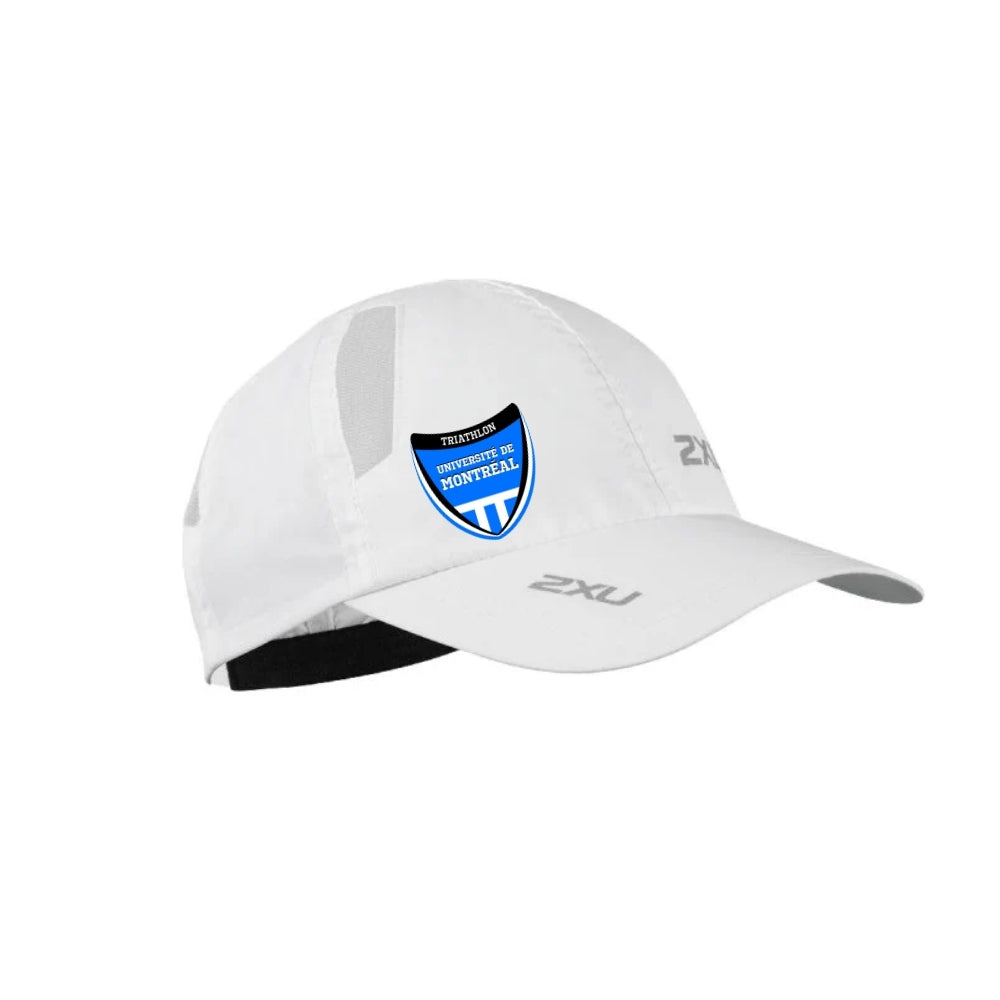 Triathlon Université de Montréal - 2XU - RUN CAP - Casquette légère - Taille régulière  - Blanc