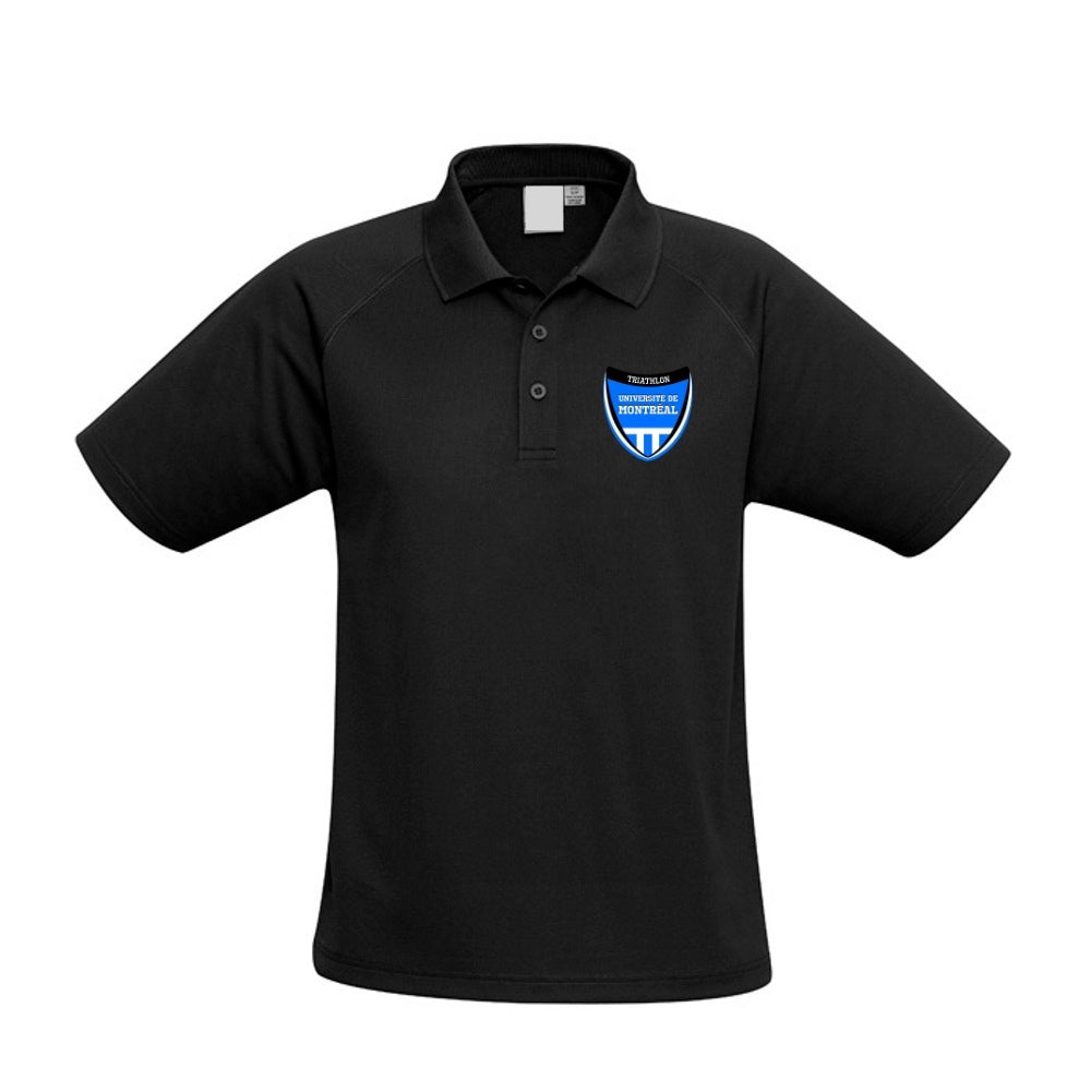 Triathlon Université de Montréal - Polo - Masculin - Noir
