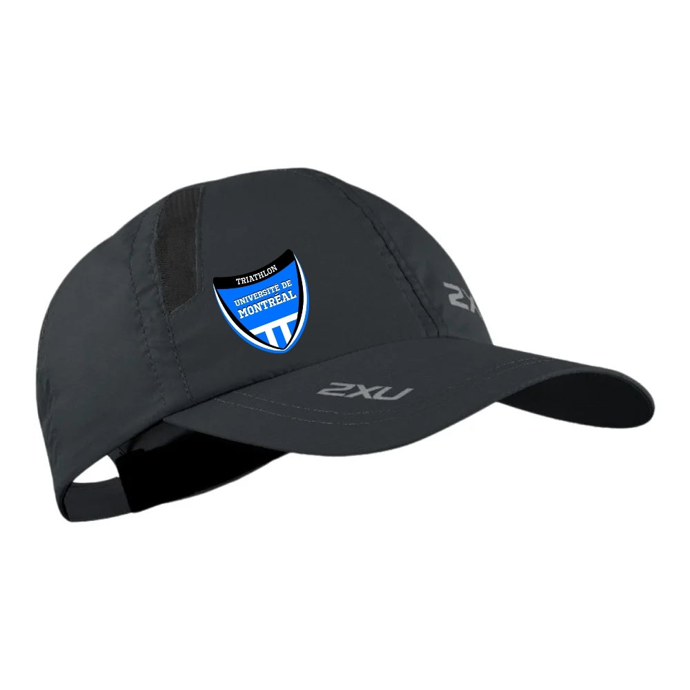 Triathlon Université de Montréal - 2XU - RUN CAP - Casquette légère - Taille régulière - Noir