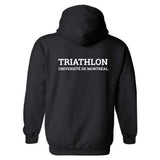 Fleece hooded sweater (Kangaroo/Hoodie) - Adult - Black