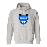 Triathlon Université de Montréal - Chandail molleton à capuchon (Kangourou/Hoodie) - Adulte - Cendré