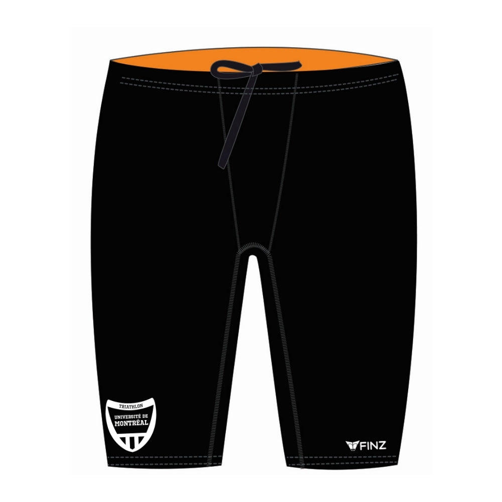 Triathlon Université de Montréal - FINZ Jammer - Maillot de bain pour hommes - Noir