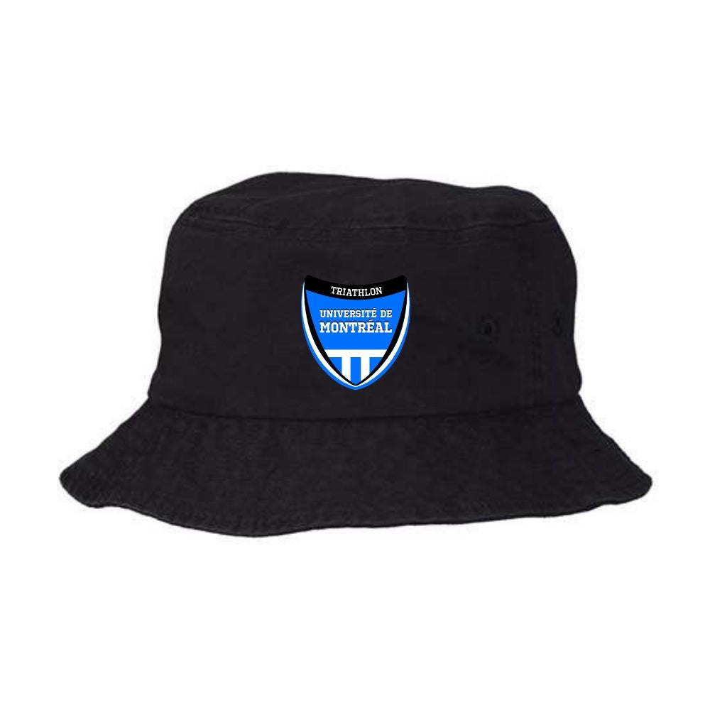 Triathlon Université de Montréal - Chapeau Bucket - Noir