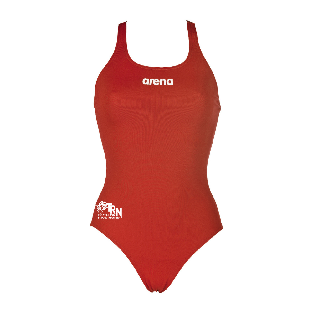 Triathlon Rive-Nord - Arena Swim Pro - Maillot d'entraînement pour femmes - Rouge (45)