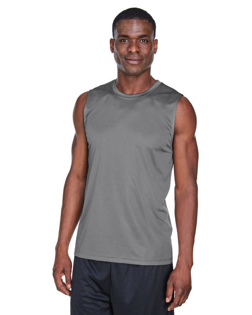 Linen Tank Top SHADE GRAY Lサイズ Pickleball Varennes - Performance tank top for men - Graphite gray