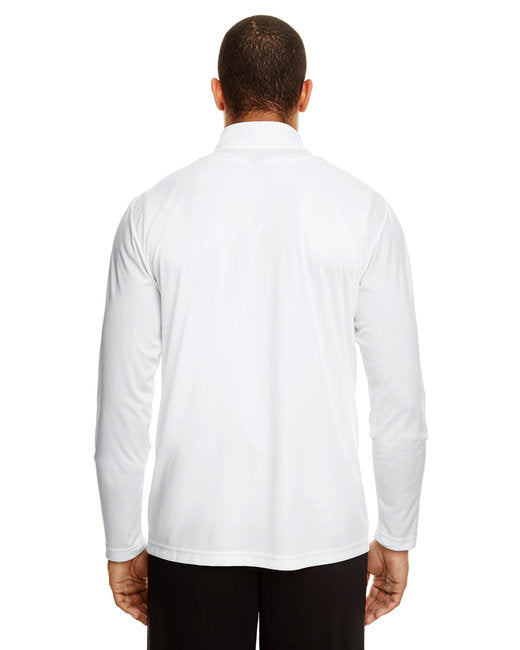 Men's Quarter Zip Performance Top - White