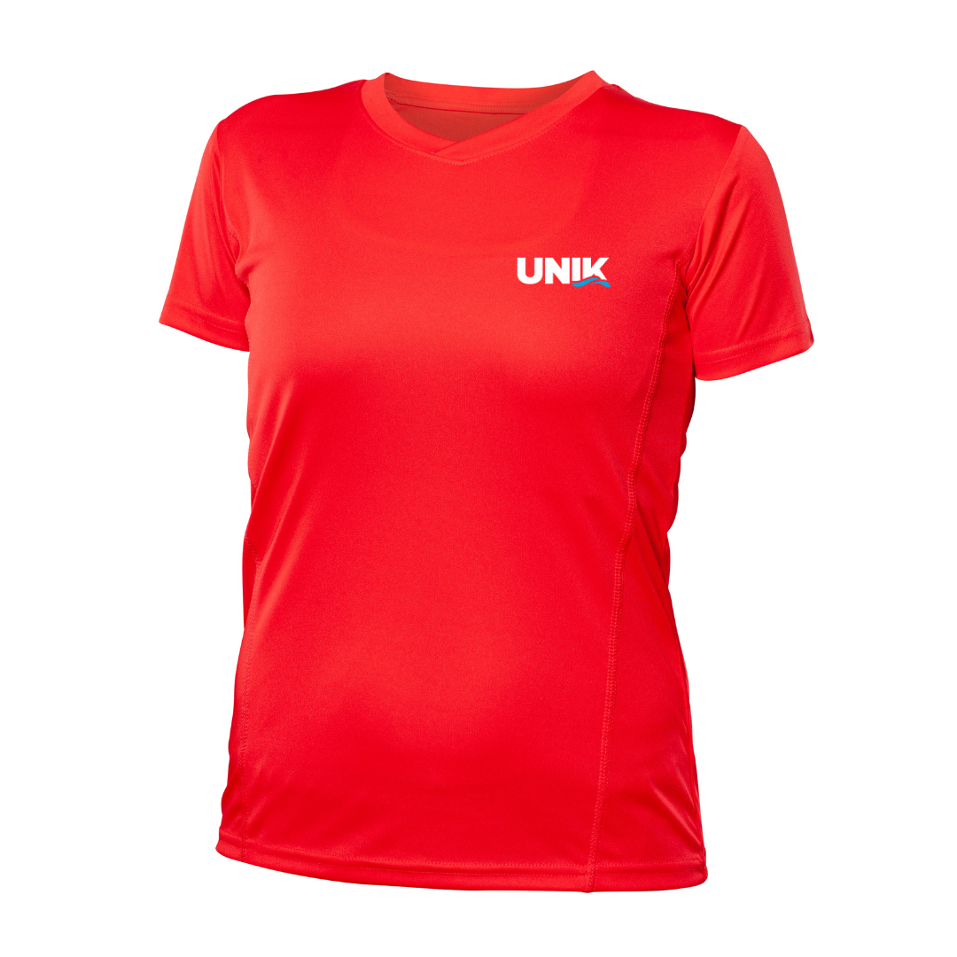 UNIK - Short-sleeved technical sweater - Female - Red