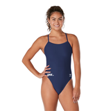 Speedo Solid CROSS BACK Endurance+ JUNIOR - Women’s Training Swimwear - Marine (501)