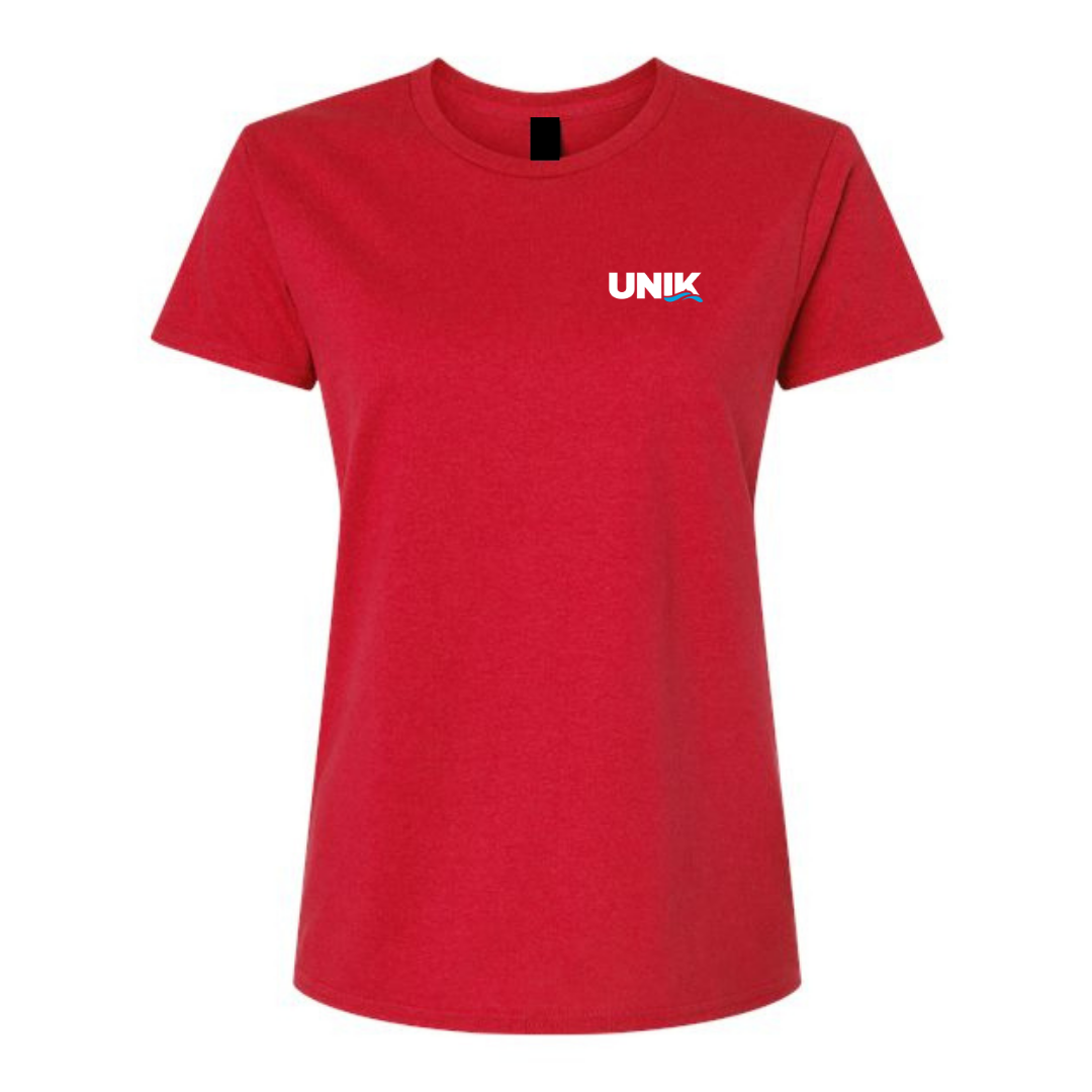 UNIK - Chandail à manches courtes en coton - Féminin - Rouge