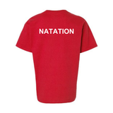 UNIK - Short-sleeved cotton sweater - Juvenile - Red
